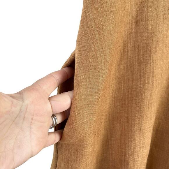 Ann Taylor Linen Sleeveless Sheath Dress with‎ Pockets in Tan, Size 6 - Picture 7 of 11